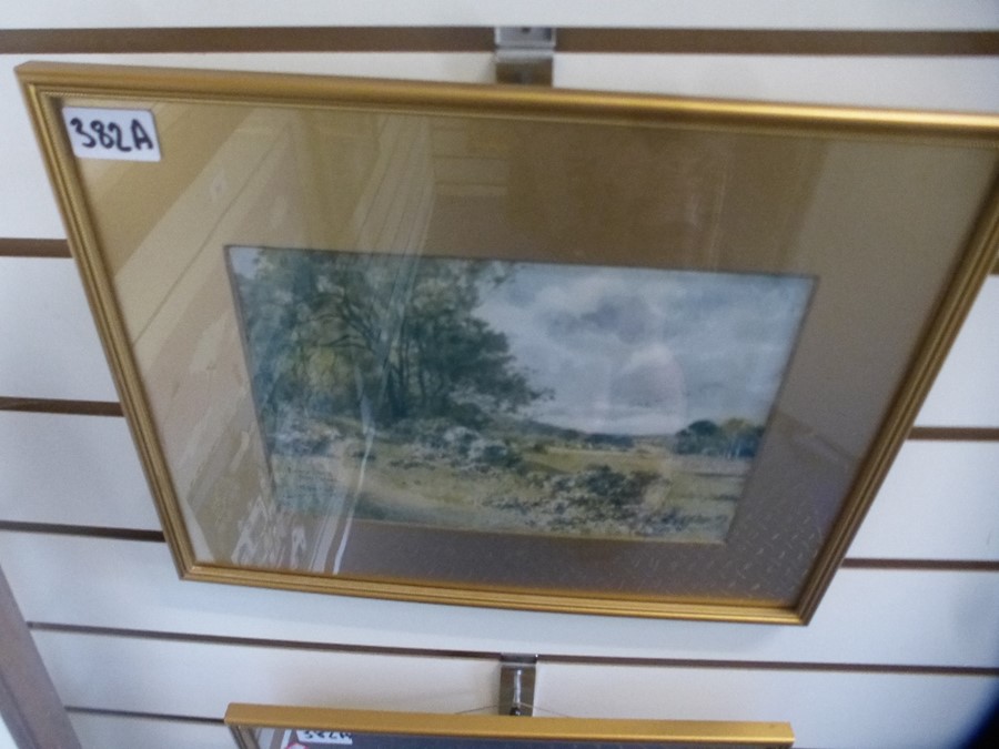 Two framed water colours signed Wilfrid Ball 1911 of Emery Down New Forest