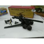 Britains 155mm gun complete with accessories and shell in box
