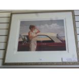 A limited edition pencil signed print of American Dream by Mark Spain and pencil signed print of a p