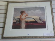 A limited edition pencil signed print of American Dream by Mark Spain and pencil signed print of a p