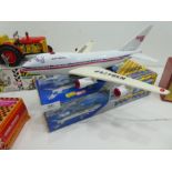 Tinplate battery powered Pan Am Boeing 747, boxed - good condition