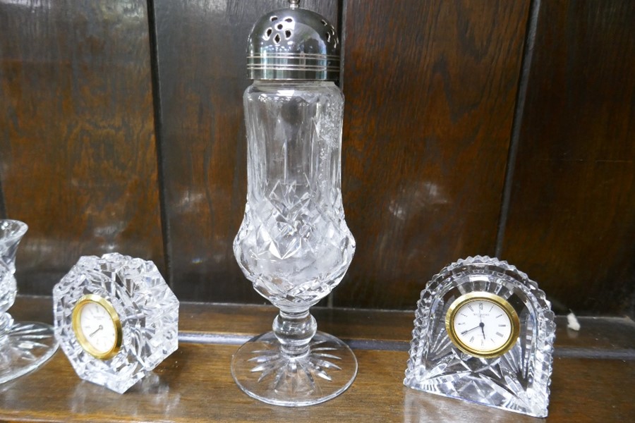Four Waterford crystal clocks and other Waterford items - Image 2 of 8