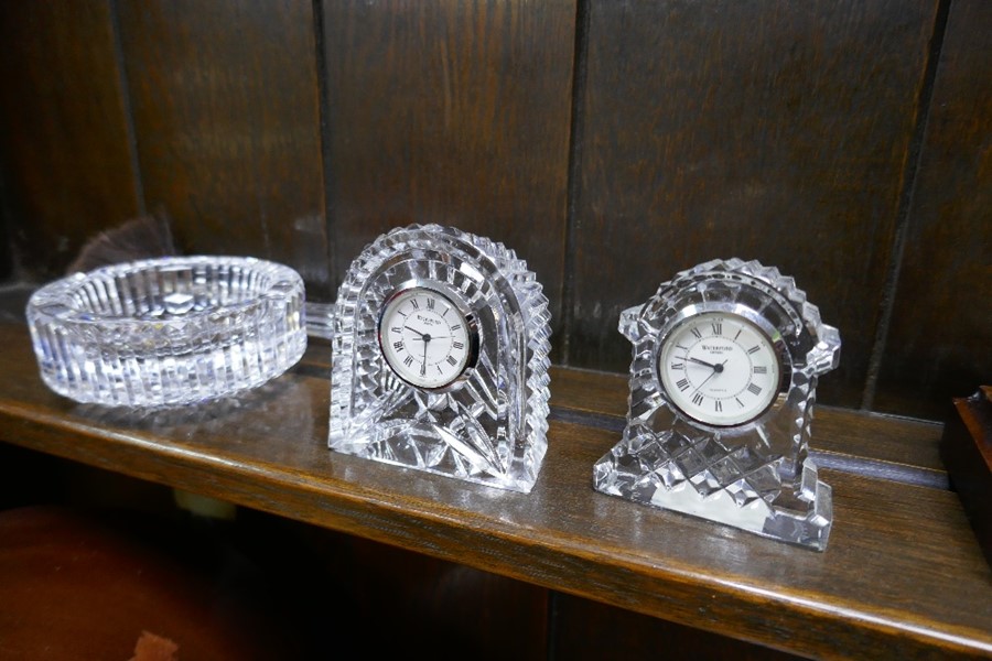 Four Waterford crystal clocks and other Waterford items - Image 4 of 8