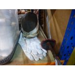 Vintage fencing mask, gloves and sword