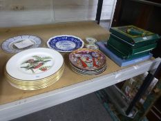 Eight Coalport limited edition plates of British birds and other plates
