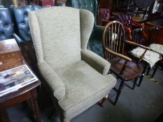 A HSL modern wing armchair