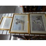 Three framed numbered a pencil signed wildlife prints by Paul Apps, two of which are signed by Virgi