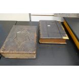 Two Victorian leather bound bibles