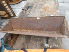 Vintage cast iron trough