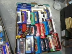 A selection of various boxed model cars, including Corgi, etc