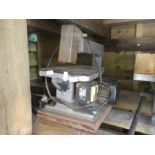 Three woodworking power tools including Band Saw, Router, Bench mortar, etc