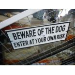 Large dog sign