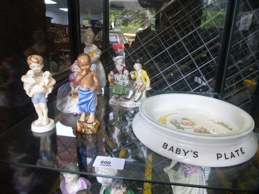 Two Royal Worcester figures, and sundry