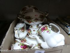 A part selection of Royal Albert including coffee pots