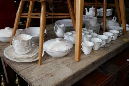 A quantity of Royal Doulton "Carnation" dinner and tea ware