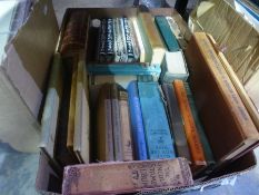 Two boxes of mixed collectables to include books, stamp albums, LPs, china, etc