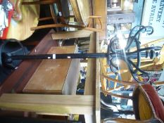 An old Bentwood hat stand and three bentwood chairs
