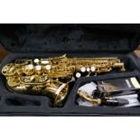 A Bauhaus Saxophone in fitted case