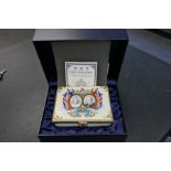 Halcyon Days large enamel box, limited edition to celebrate the 60th Anniversary of HM Queen Elizabe