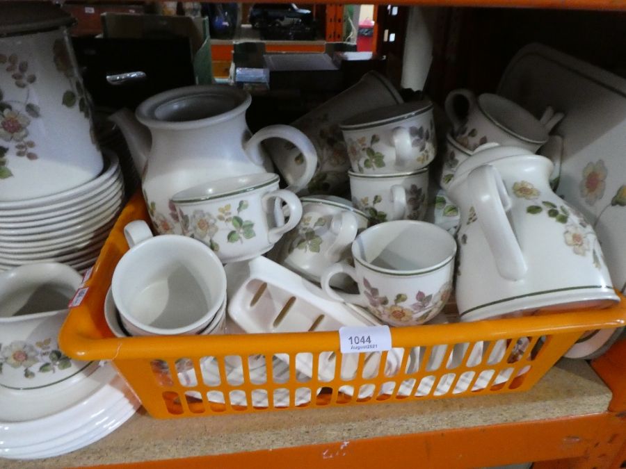 A very large quantity of Autumn Leaves English pottery teaware to include many cups, saucers, plates