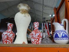 Selection of large jugs and vases