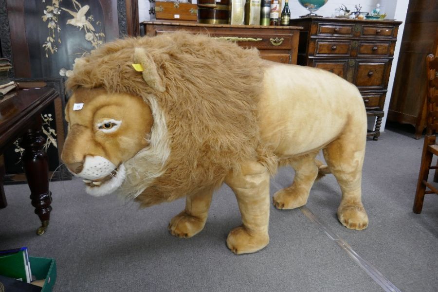 Steiff; a life sized model of a Male Lion, 165 x 99cms - Image 7 of 7