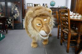 Steiff; a life sized model of a Male Lion, 165 x 99cms