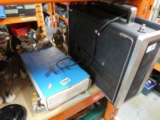 Boxed Luft pistole Air pistol and an old Panasonic radio, etc