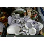 Five boxes of china, glass and sundry