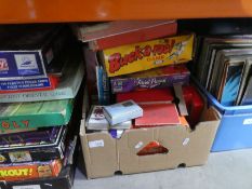 A quantity of children's board games to include Monopoly, It's a Knockout, Buck-a-Roo, Diplomacy car