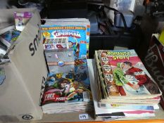 A large quantity of old comics, mainly Marvel related and American versions. Also included a box of