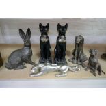 Various animal sculptures (6)