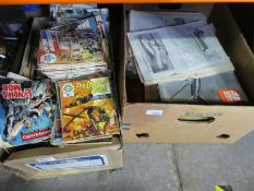 A quantity of old Commando comics, including Australian version. Also other Military related comics