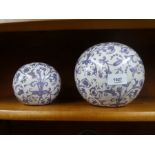 Two ceramic balls