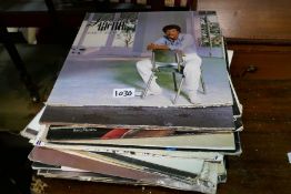 A quantity of LPs to include Sade, Stevie Wonder, Paul Young, etc
