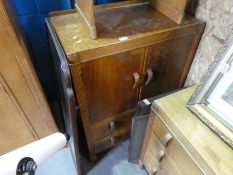 Vintage oak bedroom suite comprising wardrobe, tall boy, chest of 3 drawers and dressing table stool