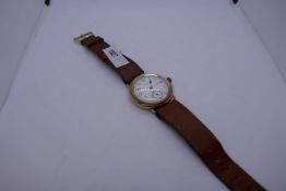 A vintage Waltham U.S.A. 9ct gold gent's wristwatch, with seconds dial