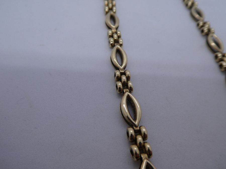 9ct yellow gold necklace, marked 375, length 44cm, 14.8g approx - Image 2 of 3