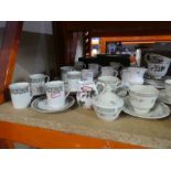 A quantity of tea ware to include Royal Doulton 'Lambethware', 'Celtic Jewell', Wedgwood, etc
