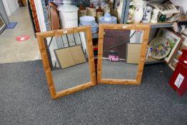 Four matching wall mirrors