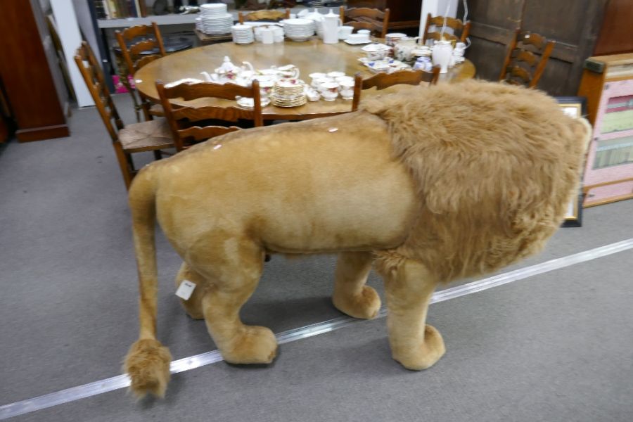 Steiff; a life sized model of a Male Lion, 165 x 99cms - Image 4 of 7