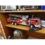 Large remote control red fire engine