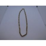 9ct yellow gold necklace, marked 375, length 44cm, 14.8g approx