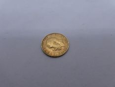 22ct half sovereign, dated 1926, George head and George and the dragon, South Africa mint mark