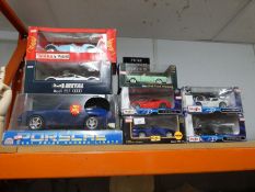 Quantity die cast model cars including Porsche, Mustang, Audi, etc