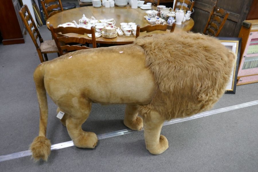 Steiff; a life sized model of a Male Lion, 165 x 99cms - Image 5 of 7