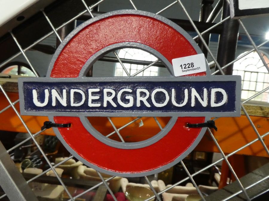 Underground sign - Image 2 of 3