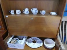 Collection of Poole jugs, plates, dishes etc