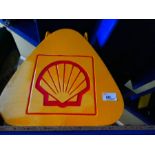 Triangular Shell petrol can