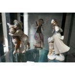 Three Lladro figures